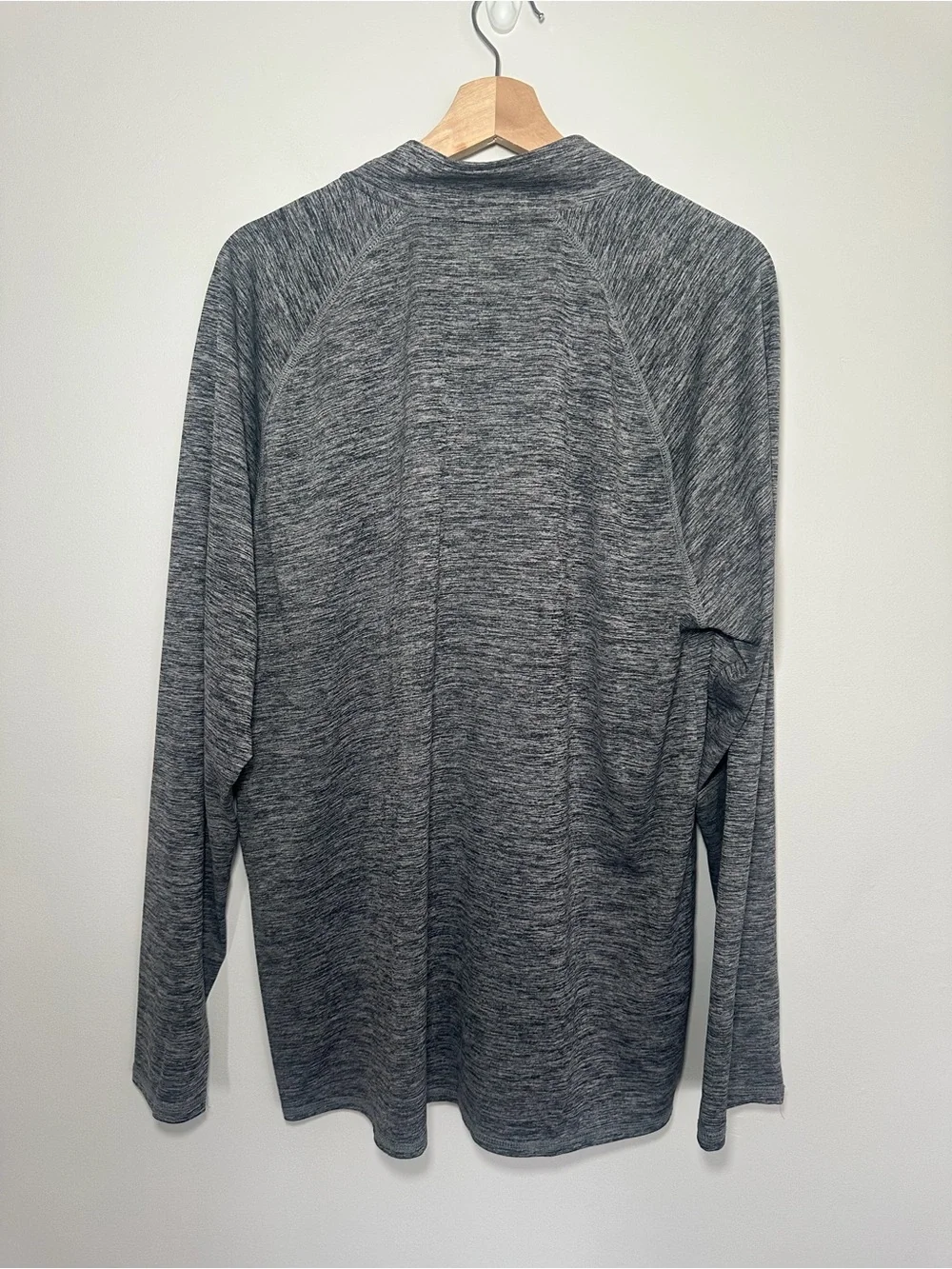 Old Navy Active Go-Dry 1/4 Zip Pullover Gray Space Dye XL